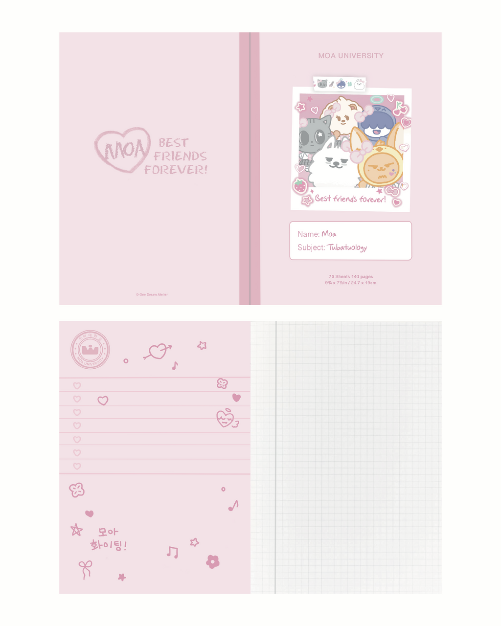 Y2K Notebook Postcard